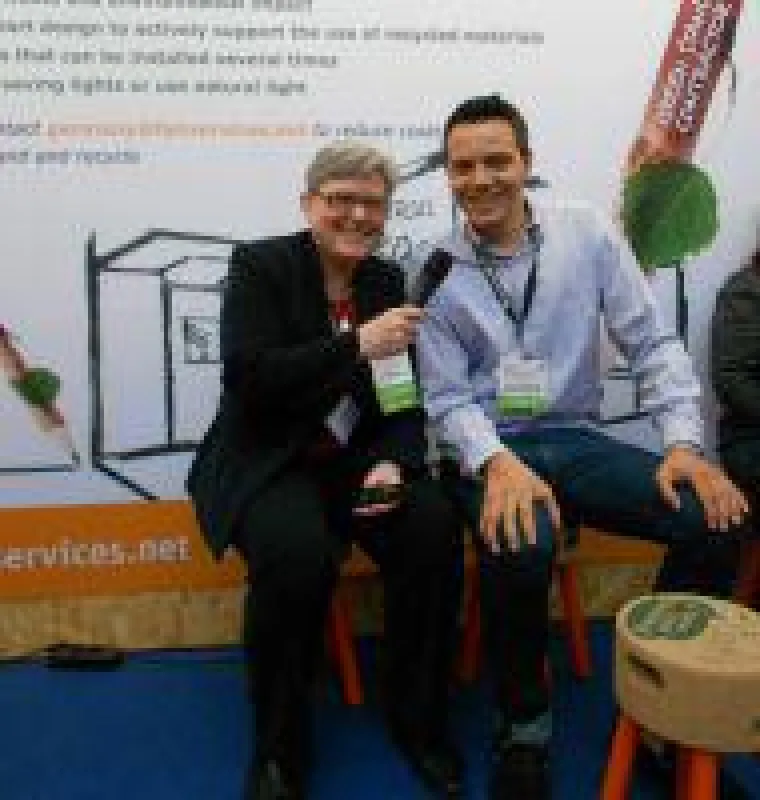 Brita Moosmann (yieldforprofit) und Wolf-Thomas Karl (L&T communications), Gründer des Green Tourism Camp.