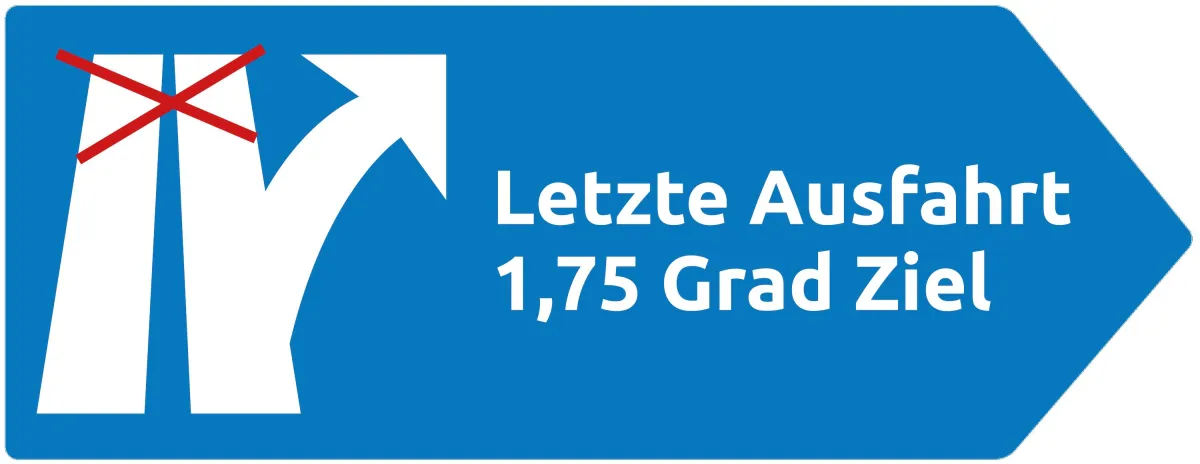 1,75 Grad Ziel - letzte Ausfahrt nach Paris (© @stiftung-energieeffizienz.org)