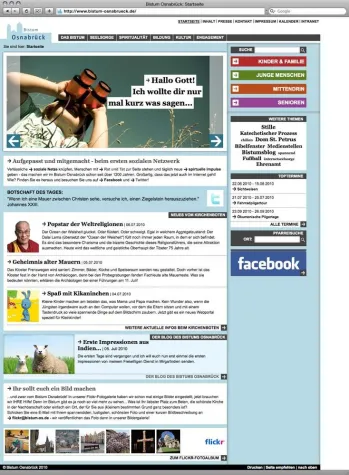 Das Bistum Osnabrück beschreitet mit A&B FACE2NET neue Wege der Online-Kommunikation Bild: Das Bistum Osnabrück beschreitet mit A&B FACE2NET neue Wege der Online-Kommunikation