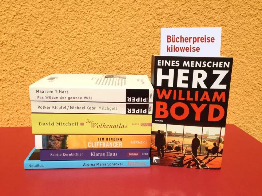 Bild: Bücherpreise kiloweise am 25. April bei der Nürnberger Internetbuchhandlung SEKO