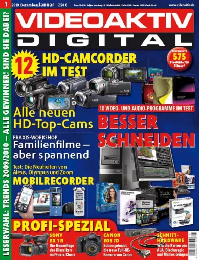 Bild: VIDEOAKTIV 1/2010: Sechs PC-Schnittprogramme für Einsteiger und Engagierte im Test