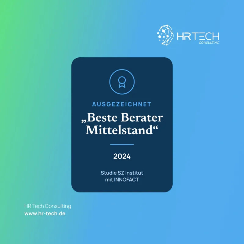 Beste Mittelständische Unternehmensberatungen 2024: HR Tech Consulting ist auf Platz 44 der Top 130. (© HR Tech Consulting)
