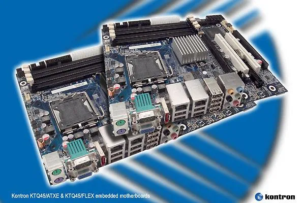 Bild: Kontron embedded Motherboards mit 45nm Intel Core2 Quad Plattform-Performance und High-end Grafikfeatures