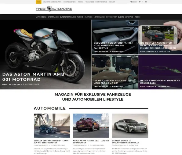 FINESTAUTOMOTIVE.com – Modernes Onlinemagazin für exklusive Fahrzeuge und automobilen Lifestyle Bild: FINESTAUTOMOTIVE.com – Modernes Onlinemagazin für exklusive Fahrzeuge und automobilen Lifestyle