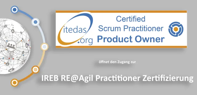 Bild: itedas.org Product Owner sind qualifiziert für die CPRE RE@Agile – Practitioner Zertifizierung!
