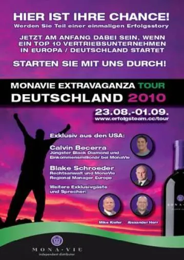 MonaVie: Extravaganza, die Zweite Bild: MonaVie: Extravaganza, die Zweite