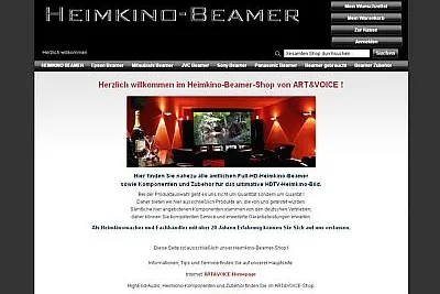 Neuer Heimkino-Beamer-Shop für hochwertige HD-Beamer und Zubehör Bild: Neuer Heimkino-Beamer-Shop für hochwertige HD-Beamer und Zubehör