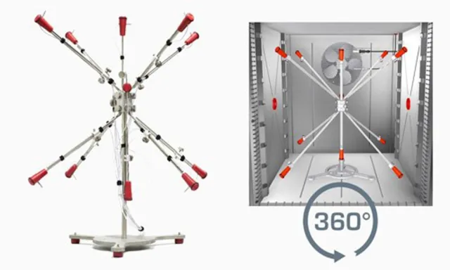 Bild: Sensorhalterung für das Mapping von Klimakammern
