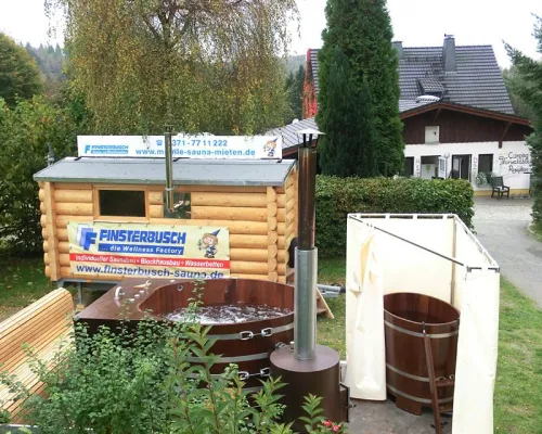 Bild: "Rent a Blockhaus-Sauna" - Mobiles Schwitzen allerorten auf Bestellung