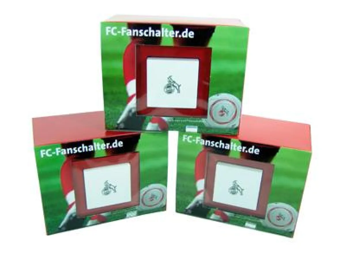 FC-Lichtschalter mit 1.FC Köln Design