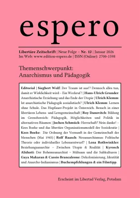 Bild: espero #12: Anarchie im Alltag – Hoffnung, Praxis, Widerstand