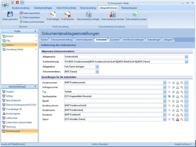 Bild: Umfassende Integration von Microsoft Dynamics NAV, AX und CRM in ELO und Microsoft SharePoint