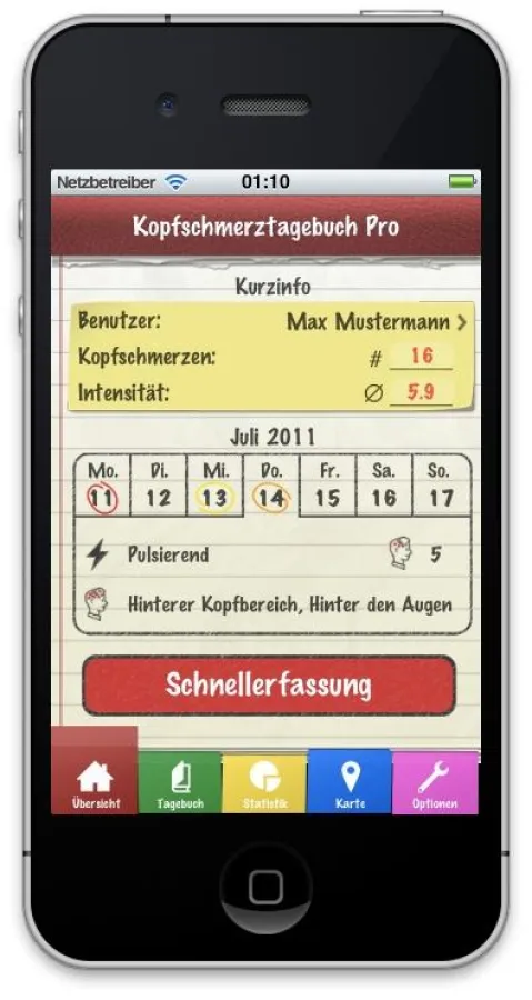 App 'Kopfschmerztagebuch Pro'