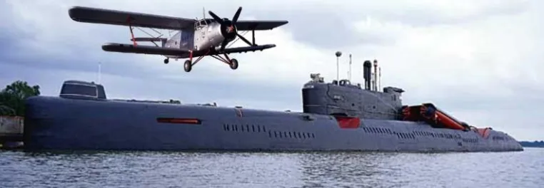 Anna AN-2 trifft Juliett U-461 Bild: Anna AN-2 trifft Juliett U-461