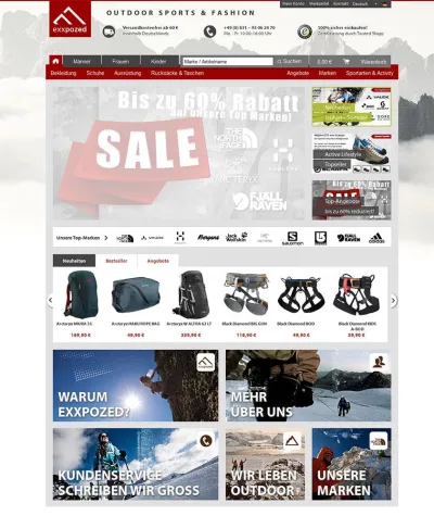 Bild: TOP SHOP Auszeichnung von Computer Bild für den Outdoor Shop eXXpozed