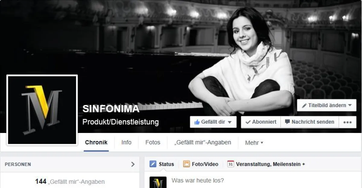 Screenshot Facebook SINFONIMA