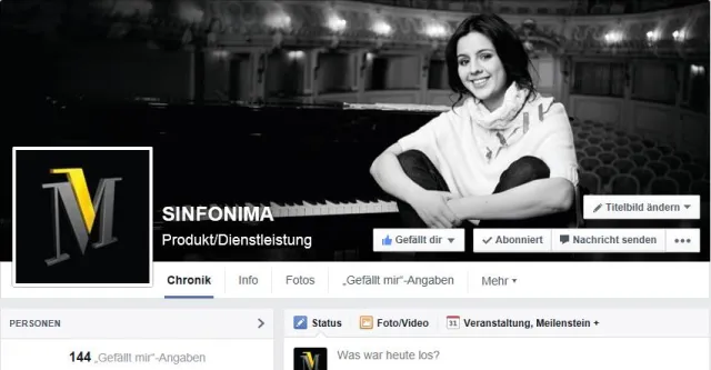 Da ist Musik drin: SINFONIMA® mit eigener Facebook-Fanpage Bild: Da ist Musik drin: SINFONIMA® mit eigener Facebook-Fanpage