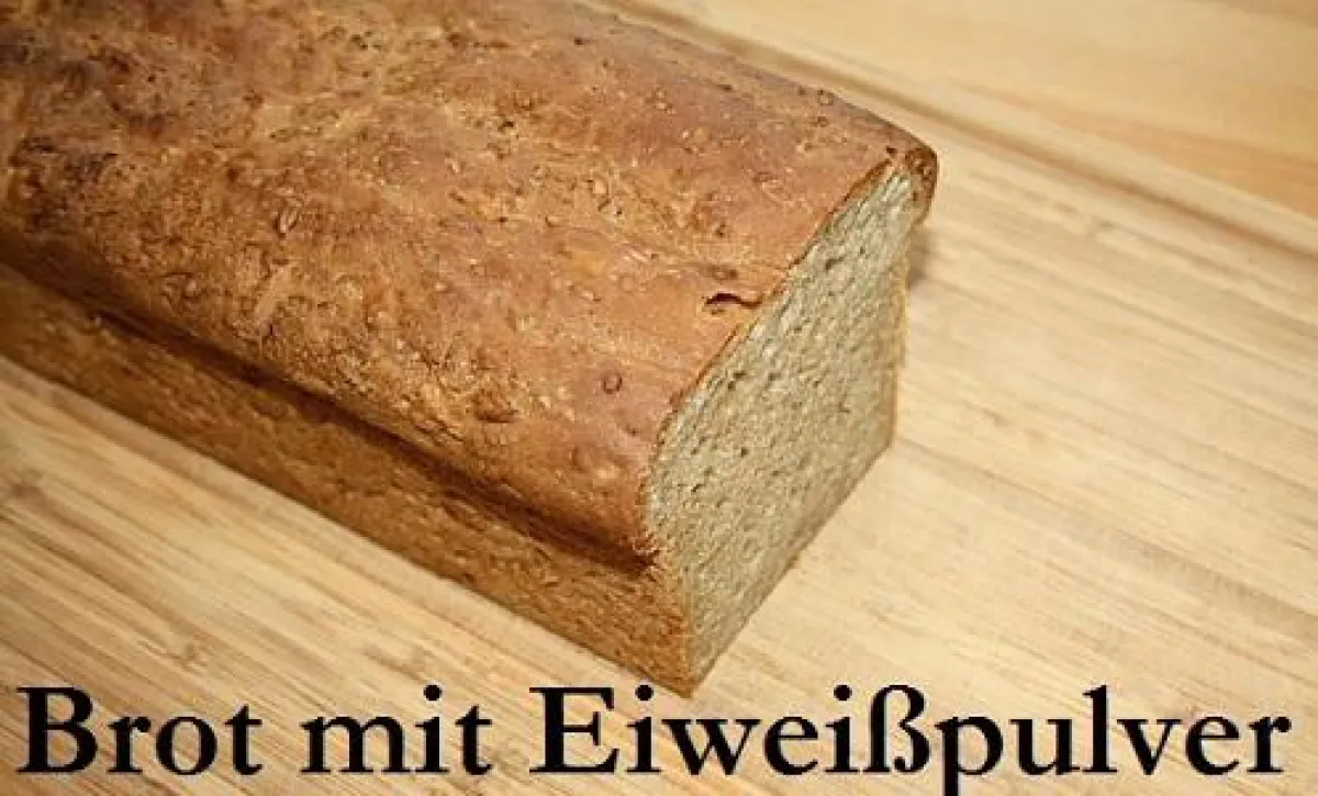rot mit Eiweißpulver