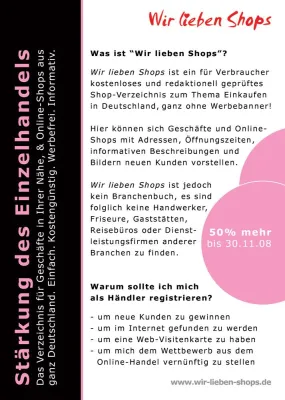 Bild: Wir lieben Shops bewirbt sich für TOP PRODUKT HANDEL