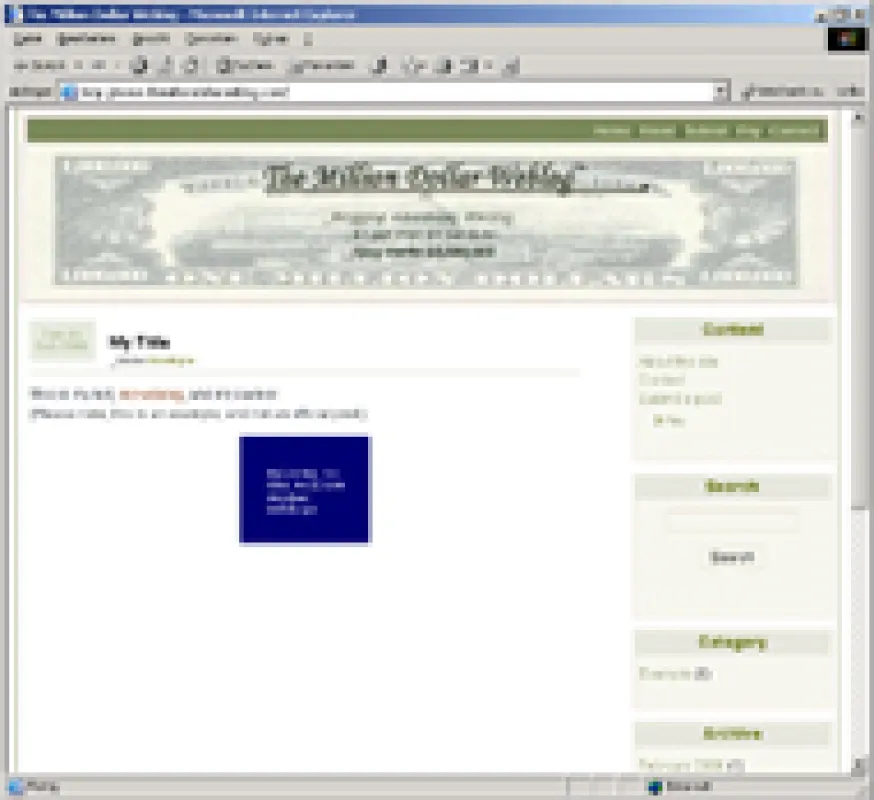The Million Dollar Weblog