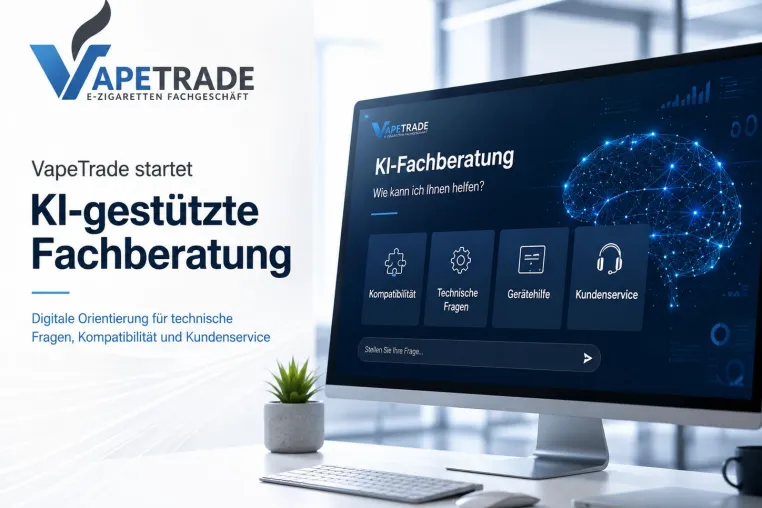 Bild: VapeTrade startet KI-gestützte Fachberatung für E-Zigaretten