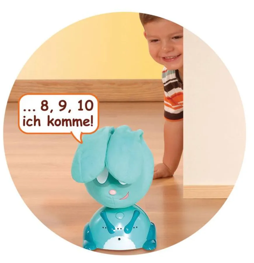 Verstecken spielen mit dem blauen Hasen Jojo von Jumbo