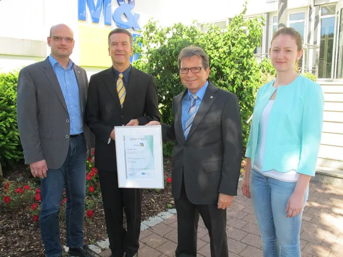 DEKRA verleiht ISO 9001:2015 Zertifikat an M&M Software GmbH Bild: DEKRA verleiht ISO 9001:2015 Zertifikat an M&M Software GmbH