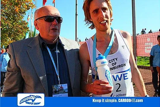 Bild: Carboo4U Sporternährung erstmalig als Versorger vor Ort beim RWE Marathon 2010