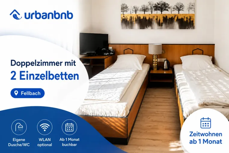 Bild: Zeitwohnen in Fellbach-Oeffingen: Möblierte Zimmer und Apartments ab einem Monat