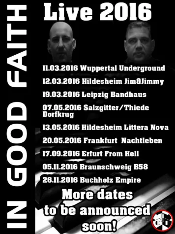 Bild: In Good Faith starten ihre Tour im März