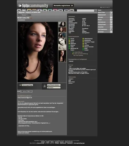 Bild: fotocommunity's next topmodel: Internetgemeinschaft launcht Modeldatenbank