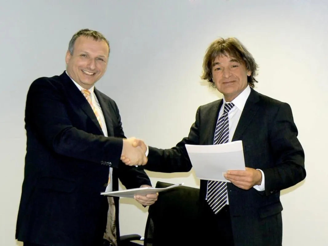 Dr. Peter Brösslier (li) und Marius Waliser