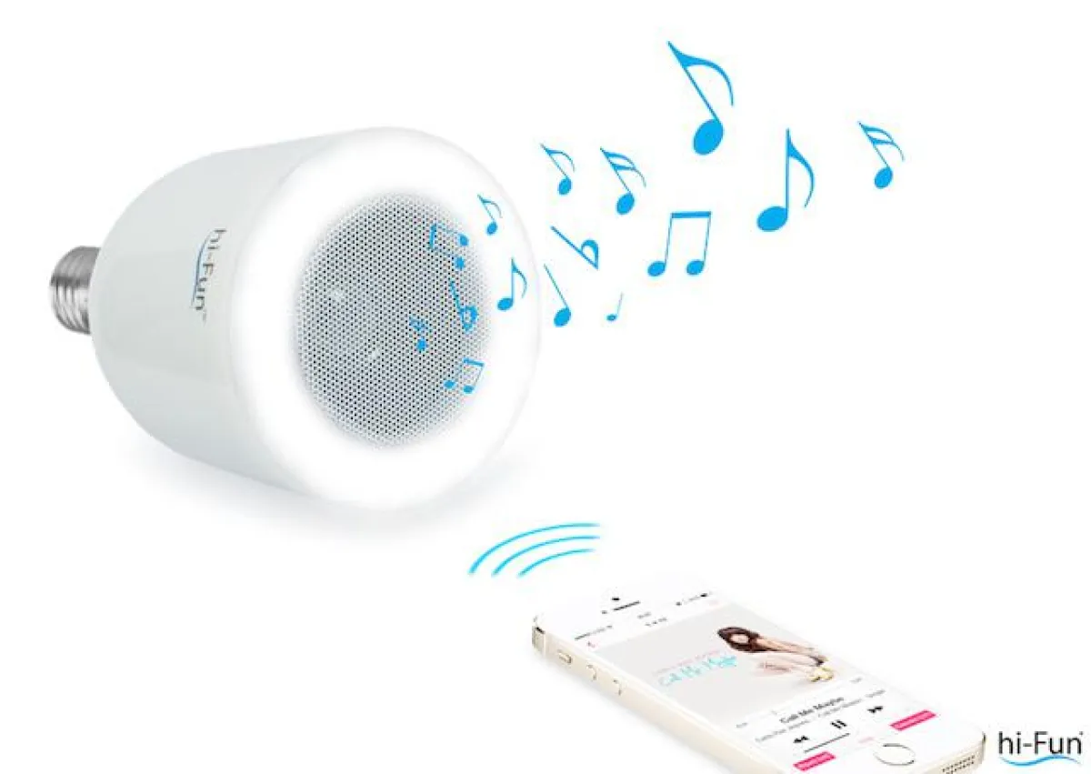 hi-Led: Glühlampe und Lautsprecher in einem