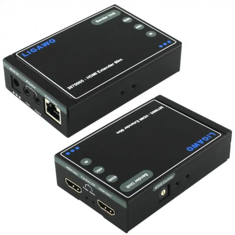 Ligawo ® 3070005 HDMI Extender 60m - 1080p 3D IR ARC Coax SPDIF