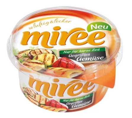 Bild: Neue Frischkäsevariante miree "Nur für kurze Zeit" Gegrilltes Gemüse sorgt für luftig-lockeren Genuss
