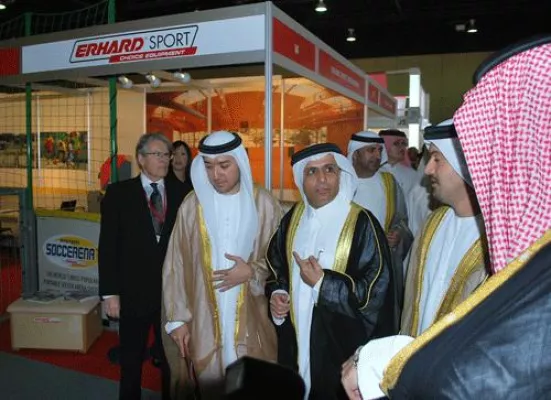 Bild: Bildung auf Arabisch - Erhard Sport stellt auf der Bildungsmesse GESS in Dubai aus