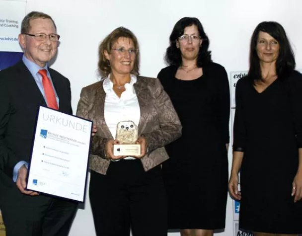 BDVT-Trainingspreis in Bronze für MÄURER & WIRTZ Bild: BDVT-Trainingspreis in Bronze für MÄURER & WIRTZ