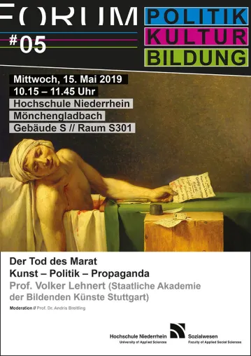 Bild: Forum Politik – Kultur – Bildung: “Der Tod des Marat. Kunst – Politik – Propaganda”
