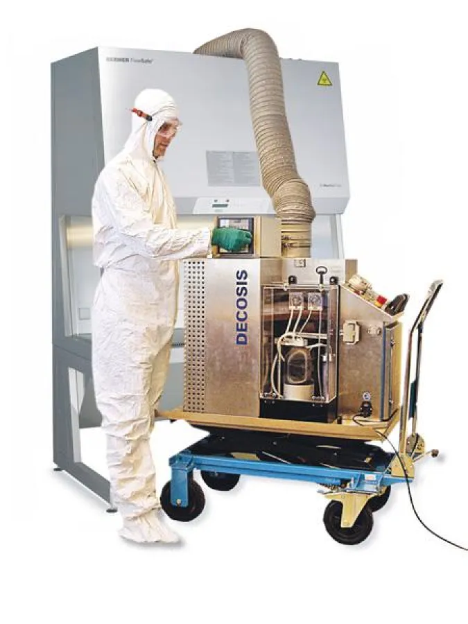 H2O2 Dekontamination einer mikrobiologischen Sicherheitswerkbank