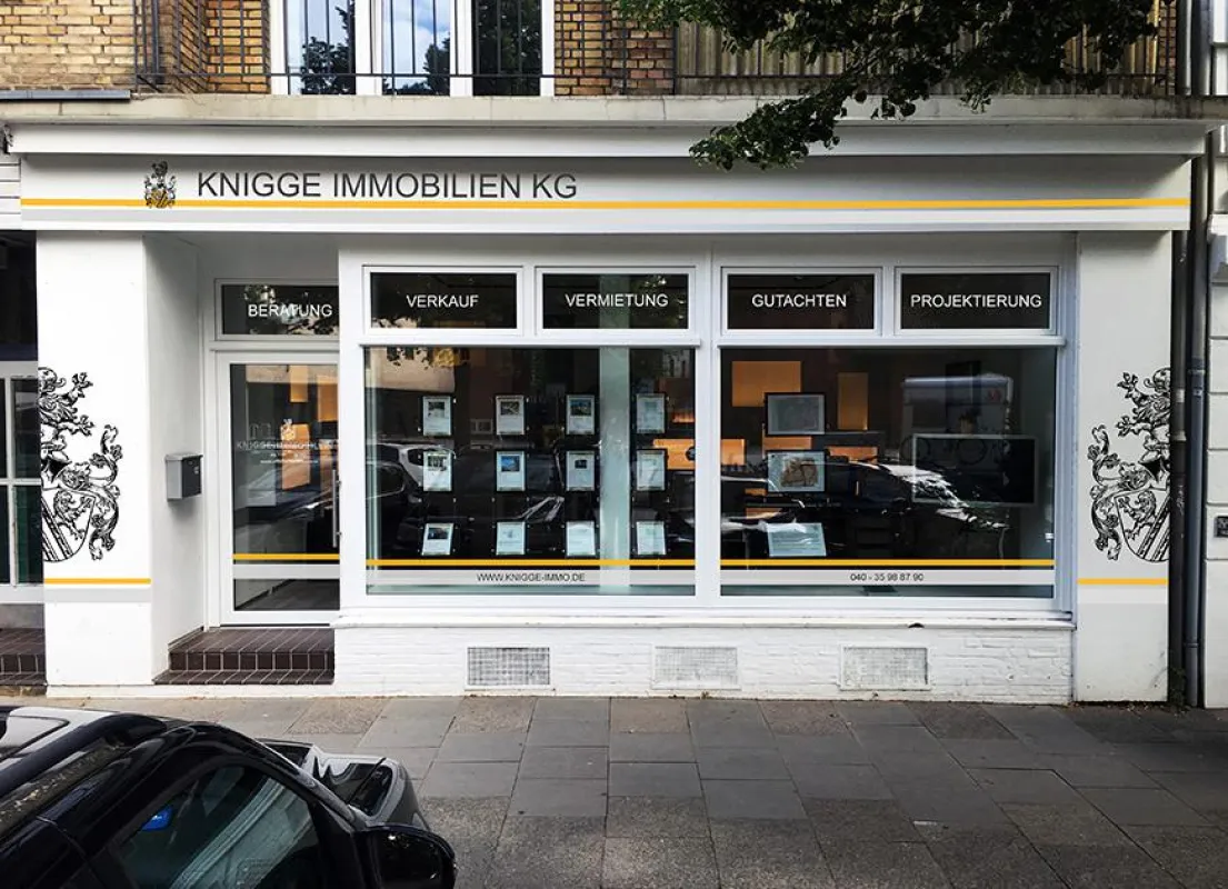 Hausfassade Knigge Immobilien KG Foto:©Leonard Koerner, LL - Werbeagentur Hamburg
