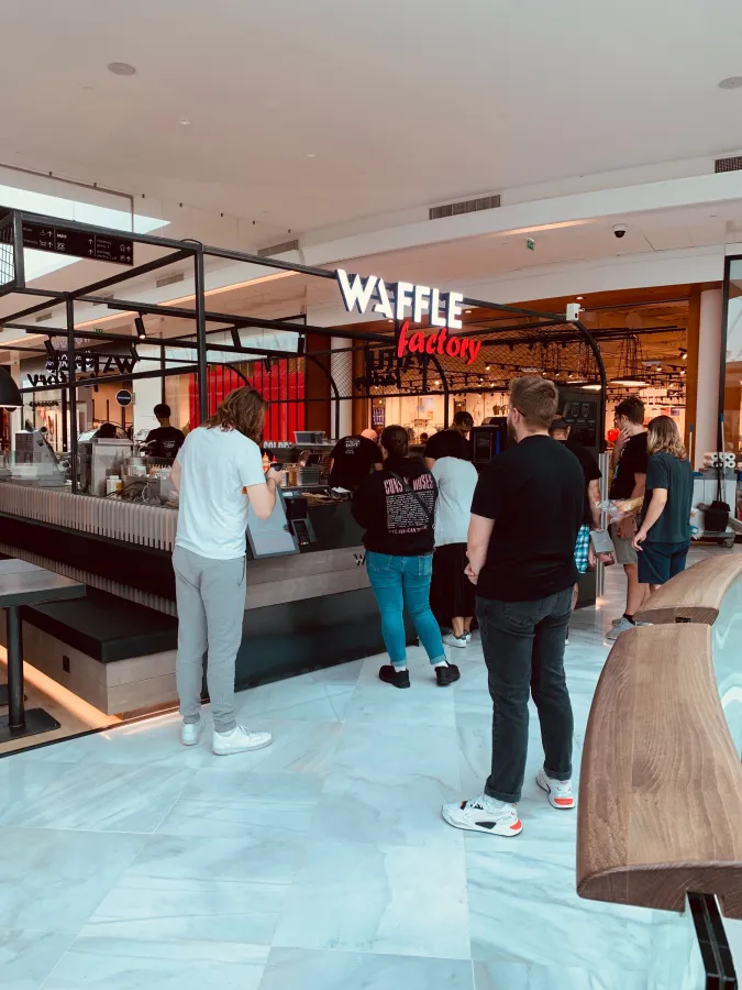 Waffle Factory Dijon – Standort im Shoppingcenter La Toison d’Or (© Waffle Factory )