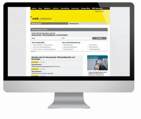Bild: Neue NWB Jobbörse online: Mit frischem Design und verbesserten Funktionen schneller zum Ziel