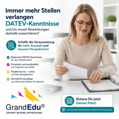 Bild: DATEV Kenntnisse werden zum Bewerbungsvorteil: GrandEdu zeigt Perspektiven für Fachkräfte im Finanzwesen