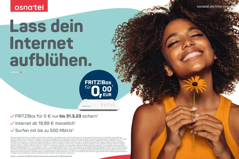 Bild: Davies Meyer lässt für EWE und osnatel das Internet aufblühen