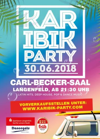 Bild: Ab auf die Insel: Karibik-Party Langenfeld am 30. Juni im Carl-Becker-Saal