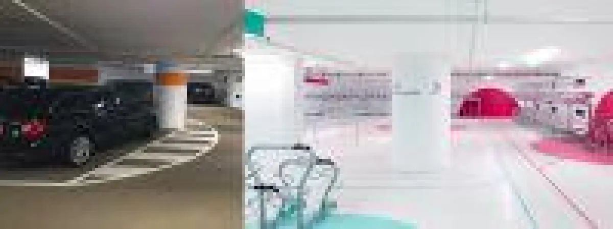 Es erinnert nichts mehr daran, dass hier einmal ein graues Parkhaus war. Foto: N. Kazakov