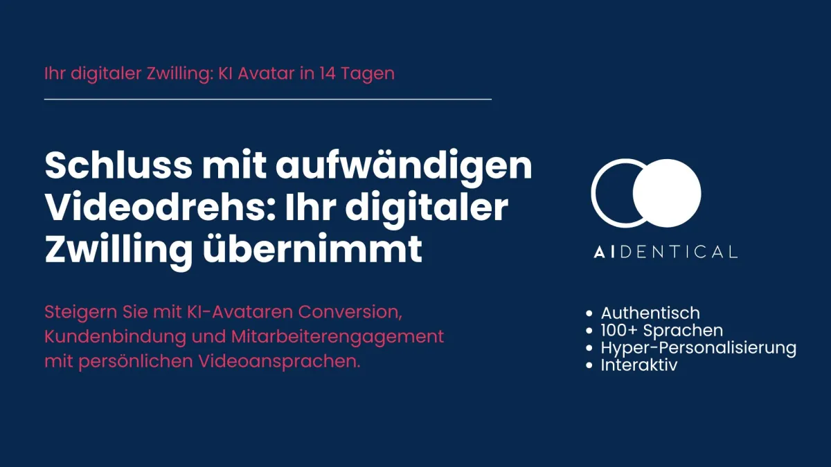 KI Video Avatare für Unternehmen