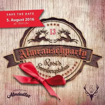 Bild: Mit Herzgschichtn auf der Almrauschparty - Danke an den Sponsor des Almrauschpartyfilms 2016 Dr. Olaf Bausemer