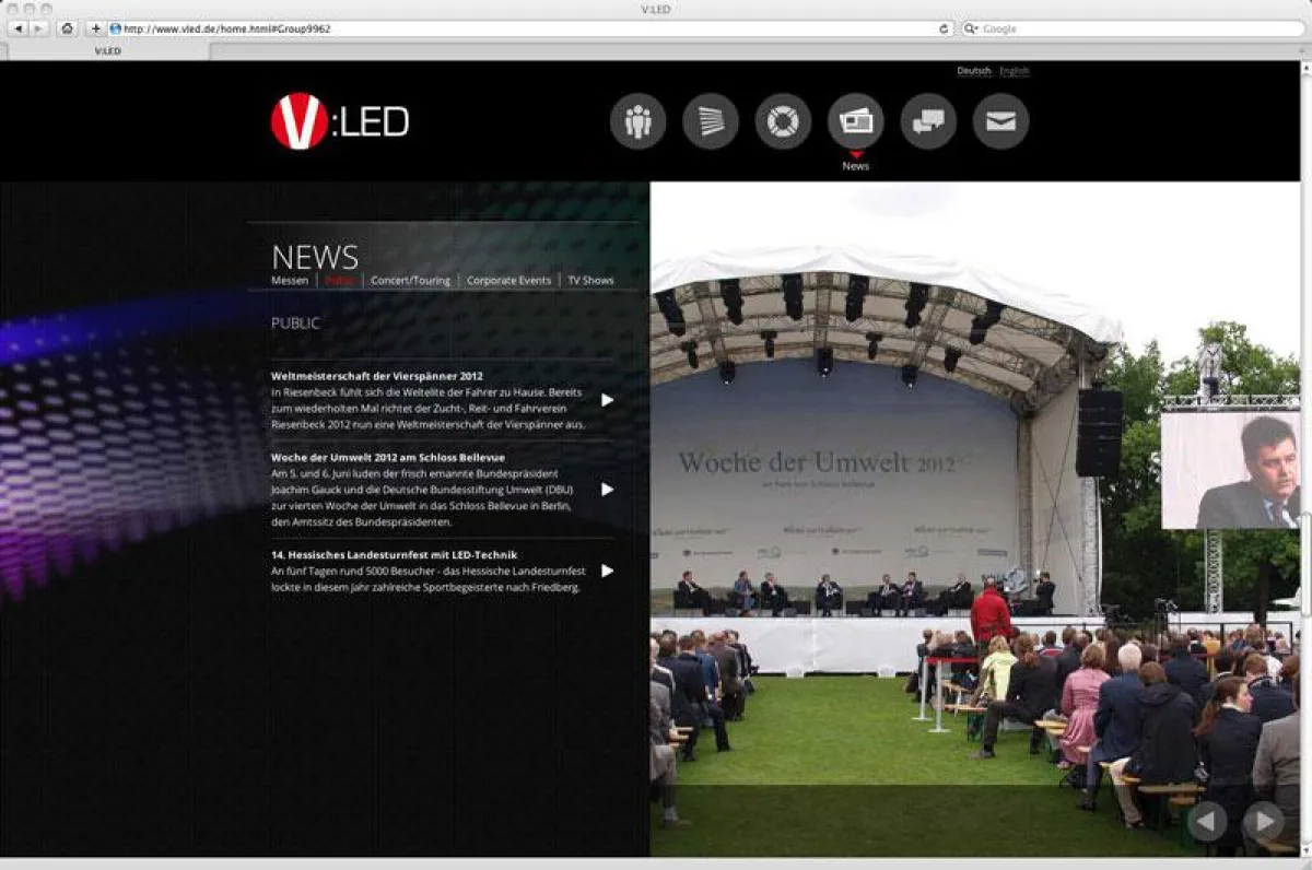 Screenshot V:LED-Homepage (Foto: LMP, frei zur Veröffentlichung bei Namensnennung)