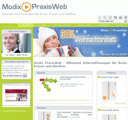 Bild: Für Ärzte, Praxen und Kliniken: Modix PraxisWeb, hochwertige und günstige Website inklusive Marketing und eigener Verwaltung